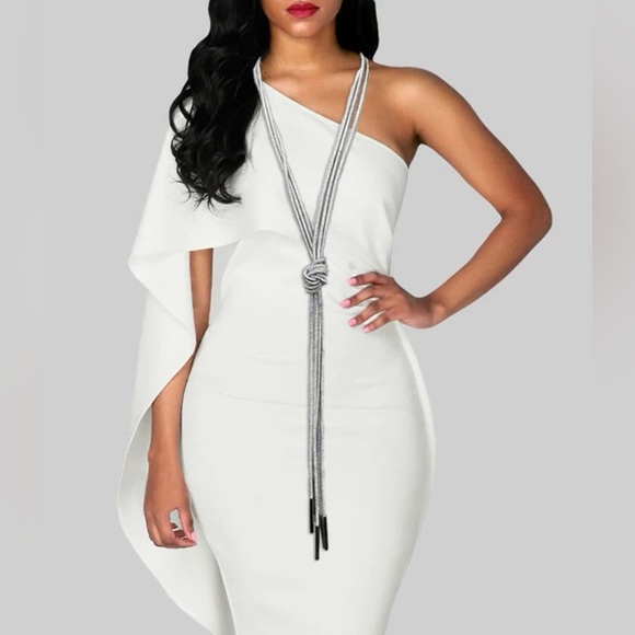 Women Long Tassel Necklace Sweater Chain Pendant Choker Lady Handmade Necklaces - Picture 2 of 6